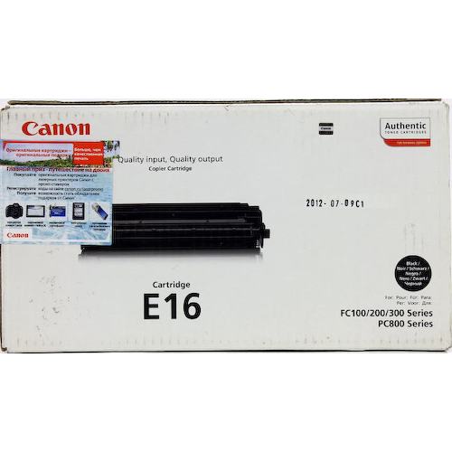 Картридж черный (или контейнер с черными чернилами) Canon E-16