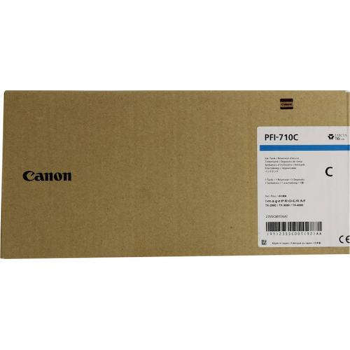 Картридж цветной (или контейнер с цветными чернилами) Canon PFI-710C (голубой)