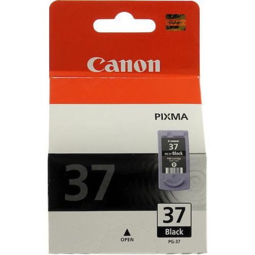 Картридж черный (или контейнер с черными чернилами) Canon PG-37 (с черными пигментными чернилами)