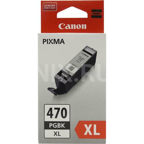 Картридж черный (или контейнер с черными чернилами) Canon PGI-470PGBK XL (с черными пигментными чернилами, экономичный)