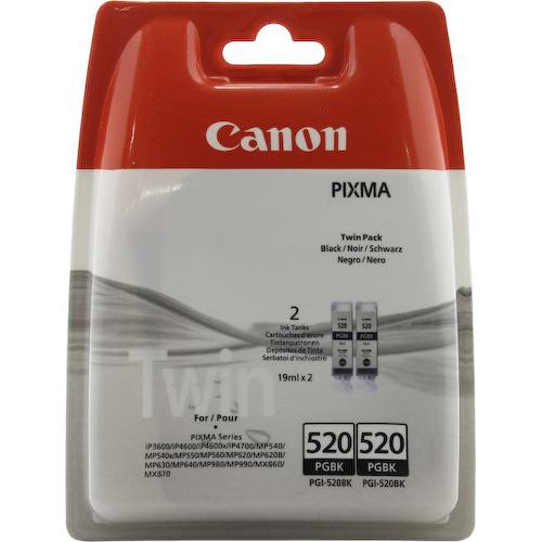 Картридж черный (или контейнер с черными чернилами) Canon PGI-520BK (с черными пигментными чернилами)