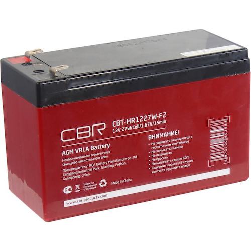 Аккумулятор для ИБП (батарея для UPS) CBR CBT-HR1227W-F2 12В 7.5 Ач