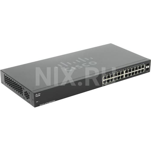 Cisco <SG110-24> Неуправляемый коммутатор (24 x 1 Гбит/с, 2 x SFP)
