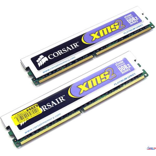 Модуль памяти Corsair XMS2 <TWIN2X2048-5400C4PT> DDR2 2x 1 Гб <PC2-5400>