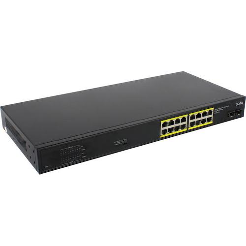 CUDY <GS1020PS2> Неуправляемый коммутатор (16 x 1 Гбит/с, 16 портов IEEE 802.3at (PoE+))