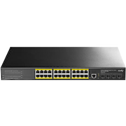 CUDY <GS5024PS4-400W> Управляемый коммутатор (24 x 1 Гбит/с, 4 x SFP+, 24 порта IEEE 802.3at (PoE+))