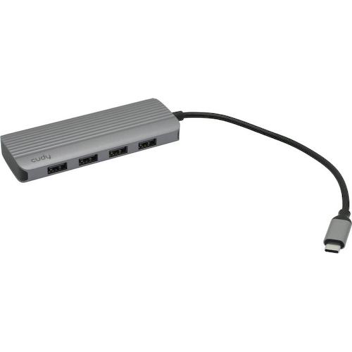 CUDY <UH500> Кабель-адаптер USB-C -> 4xUSB3.2+PD+HDMI