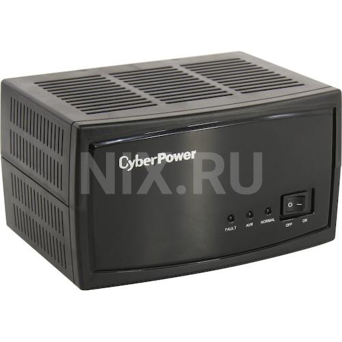 Стабилизатор напряжения 600 ВА 0.6 кВт CyberPower V-ARMOR 1500E 2 розетки евростандарт с заземлением 1.8 метра