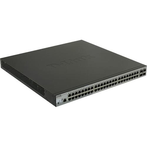 D-Link <DGS-1210-52P/ME /A1A> Управляемый коммутатор (48 x 1 Гбит/с, 4 x SFP, 8 портов IEEE 802.3at (PoE+))