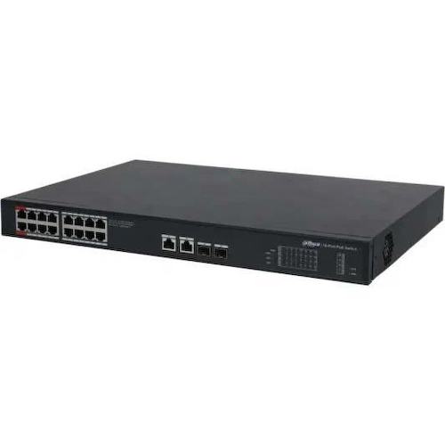 DAHUA <DH-S3220-16GT-240> Управляемый коммутатор (16 x 1 Гбит/с, 2 x SFP)