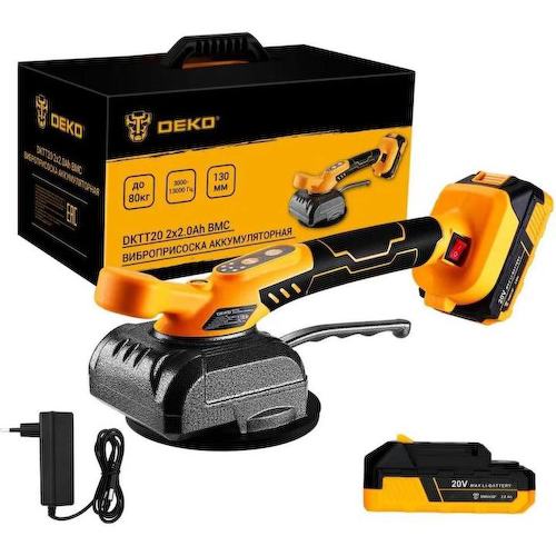 063-4377 Виброприсоска Deko DKTT20 желтый ()