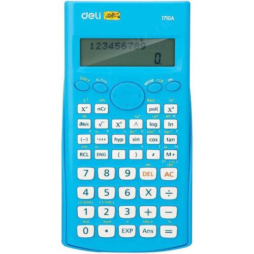 Калькулятор научный Deli E1710A/BLU синий 10+2-разр.