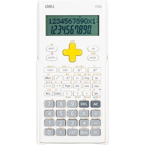 Калькулятор научный Deli E1720-white белый 10+2-разр.