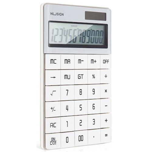 Калькулятор настольный Deli Nusign ENS041WHITE белый 12-разр.