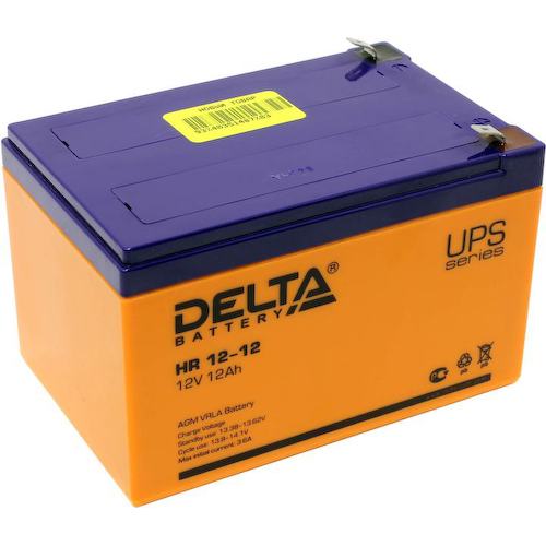 Аккумулятор для ИБП (батарея для UPS) Delta HR 12-12 12В 12 Ач