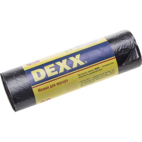 39150-60 DEXX 60 л, 20 шт, черные, мусорные мешки ()