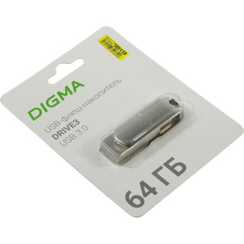 Флешка Digma DGFUM032A30SR USB 64 ГБ