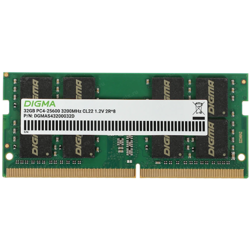 Модуль памяти Digma <DGMAS43200032D> SO-DIMM DDR4 1x 32 Гб <PC4-25600>