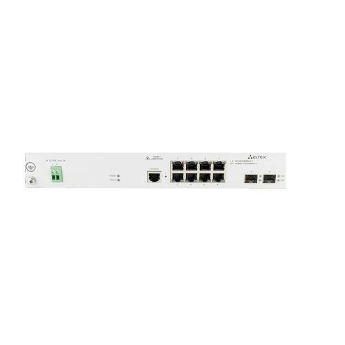 Ethernet-коммутатор MES2308P_DC, 8 портов 10/100/1000Base-T с поддержкой PoE+ и 2 порта 10/100/1000Base-T, 2 порта 1000