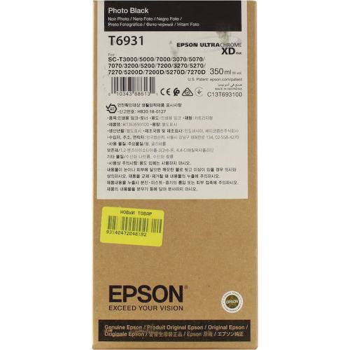 Картридж черный (или контейнер с черными чернилами) Epson T6931 (фотокартридж)