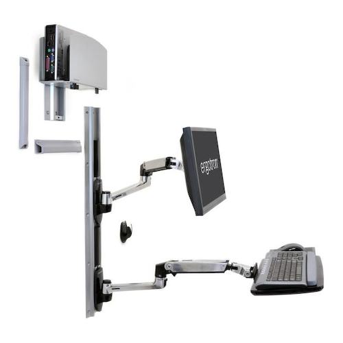 Ergotron Wall Mount System, Medium CPU Holder