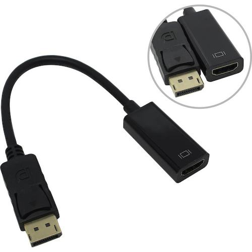 Переходник DisplayPort -> HDMI ExeGate EX-DPM-HDMIF-0.15 0.15 м.