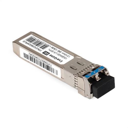 EX298326RUS Трансивер SFP+ ExeGate EXT-10G-SM1310-LC2-10KM (10GBase-LR для одномодового оптического кабеля, 10 Гбит/с,