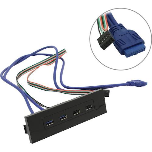 ExeGate U5H-614 USB 3.0 20pin -> 2x A