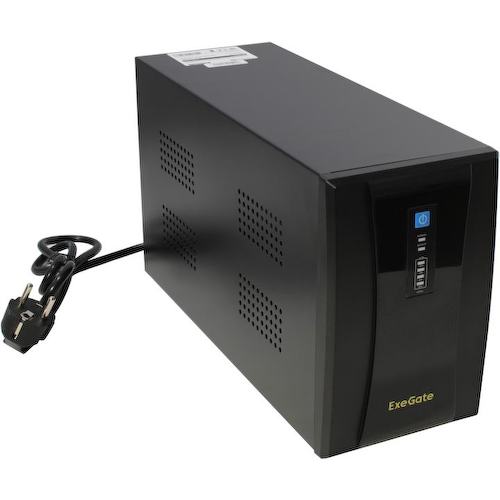 ИБП 2000 ВА ExeGate SpecialPro UNB-2000.LED.AVR.1SH.2C13.RJ.USB 1.2 метра