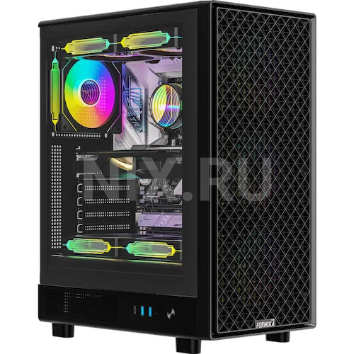 Корпус Formula Mana Dynamic черный без БП ATX 4x120mm 2x140mm 2xUSB3.0 audio bott PSU