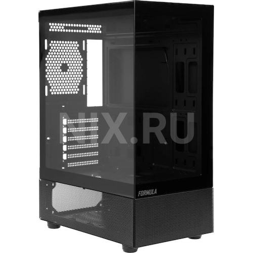 Корпус Formula Crystal Z1 черный без БП ATX 3x120mm 2xUSB2.0 1xUSB3.0 audio bott PSU