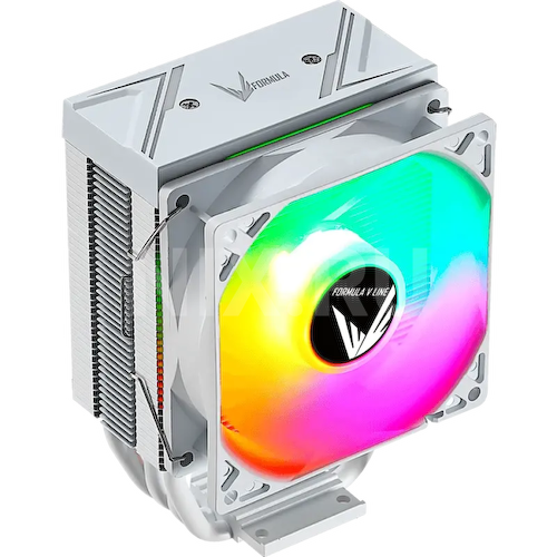 Устройство охлаждения(кулер) Formula Ice Burg ARPW 4P ARGB Soc-AM5/AM4/1151/1200/1700 белый 4-pin 17-34dB Al+Cu 170W Re