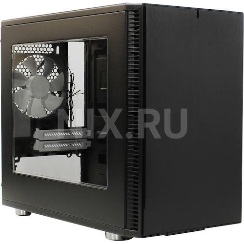 Корпус Miditower Fractal Design Define Nano S FD-CA-DEF-NANO-S-BK-W Mini-ITX с высокой заглушкой без БП с окном