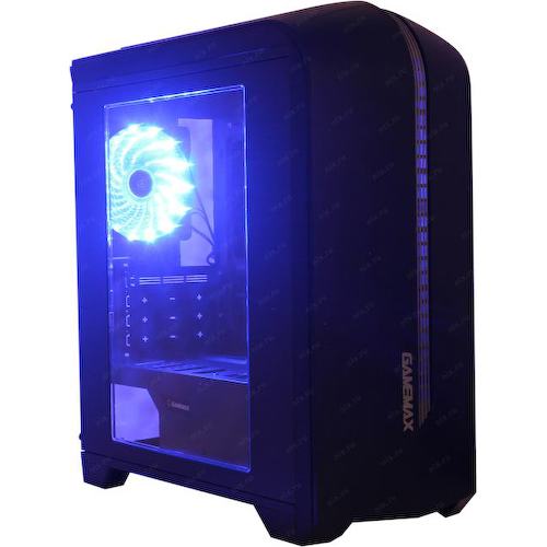 Корпус Minitower Gamemax H601-BG MicroATX без БП с окном