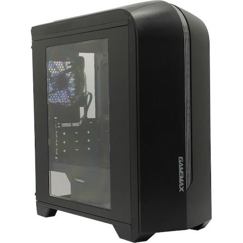 Корпус Minitower Gamemax H601-BG MicroATX без БП с окном