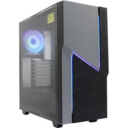 Корпус Miditower Gamemax ZORRO ATX без БП с окном