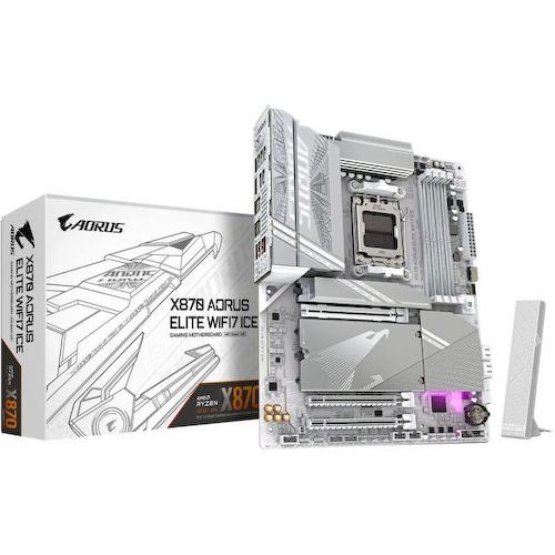 Материнская плата AMD X870 AM5 ATX X870 AORUS ELITE WF7 ICE GIGABYTE