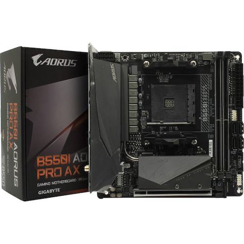 Материнская плата Socket AM4 GIGABYTE B550I AORUS PRO AX 2DDR4 Mini-ITX с высокой заглушкой