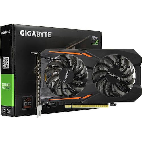 Игровая видеокарта GIGABYTE GV-N1050OC-3GD GeForce<sup>®</sup> GTX 1050 (3GB) OC 3 Гб GDDR5