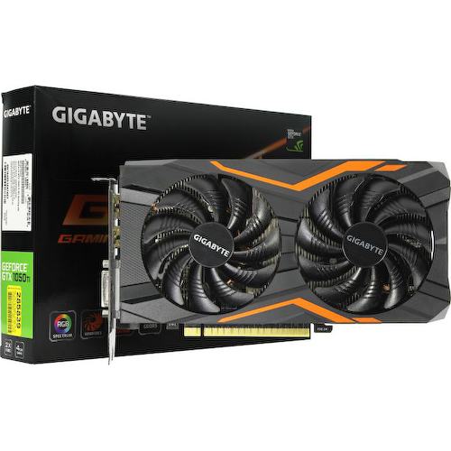 Игровая видеокарта GIGABYTE G1 Gaming GV-N105TG1 GAMING-4GD GeForce<sup>®</sup> GTX 1050 Ti OC 4 Гб GDDR5