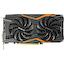 Игровая видеокарта GIGABYTE G1 Gaming GV-N105TG1 GAMING-4GD GeForce® GTX 1050 Ti OC 4 Гб GDDR5, вид сверху
