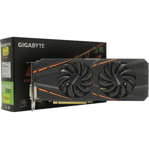 Игровая видеокарта GIGABYTE G1 Gaming GV-N1060G1 GAMING-3GD GeForce<sup>®</sup> GTX 1060 (3GB GDDR5) OC 3 Гб GDDR5