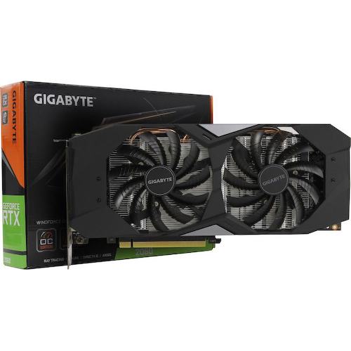 Игровая видеокарта GIGABYTE WINDFORCE GV-N2060WF2OC-6GD GeForce<sup>®</sup> RTX 2060 OC 6 Гб GDDR6