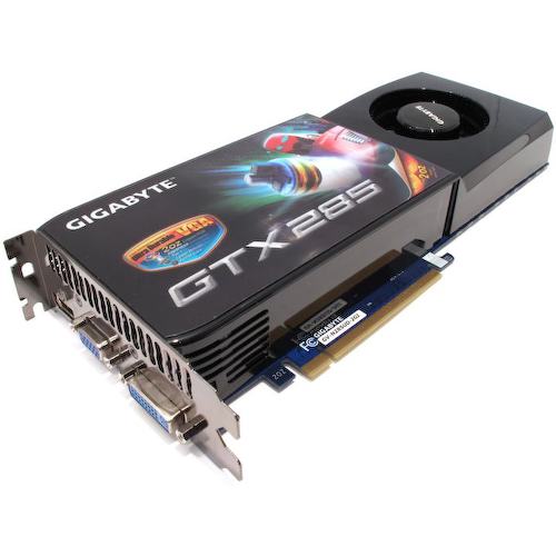 Игровая видеокарта GIGABYTE GV-N285UD-2GI GeForce<sup>®</sup> GTX 285 2 Гб GDDR3
