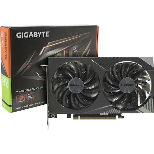 Игровая видеокарта GIGABYTE Windforce GV-N3050WF2OCV2-8GD GeForce<sup>®</sup> RTX 3050 8 Гб GDDR6