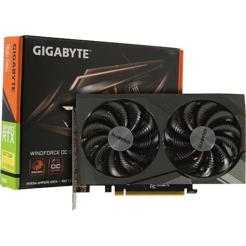 Игровая видеокарта GIGABYTE WindForce GV-N3060WF2OC-12GD Rev1.0 GeForce<sup>®</sup> RTX 3060 12 Гб GDDR6