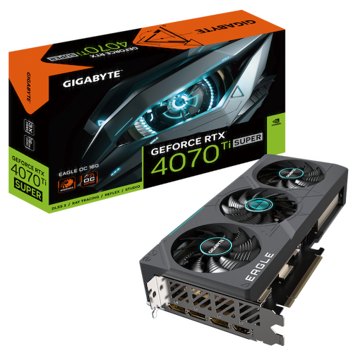 Игровая видеокарта GIGABYTE Eagle GV-N407TSEAGLE OC-16GD GeForce<sup>®</sup> RTX 4070 Ti SUPER OC 16 Гб GDDR6X