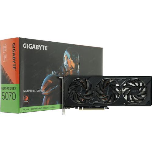Игровая видеокарта GIGABYTE Windforce GV-N5070WF3-12GD GeForce<sup>®</sup> RTX 5070 12 Гб GDDR7