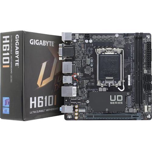 Материнская плата Socket LGA1700 GIGABYTE H610I 2DDR5 Mini-ITX с высокой заглушкой