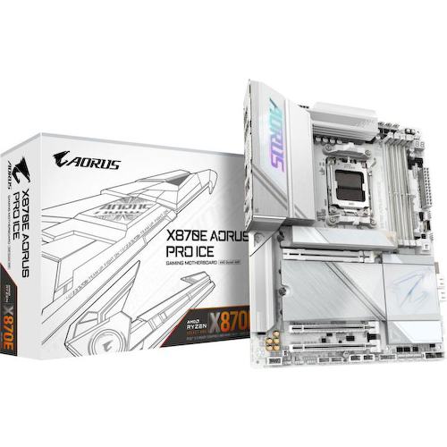 GIGABYTE X870E AORUS PRO ICE (RTL) AM5 <X870E> 3xPCI-E HDMI 2.5GbLAN+WiFi+BT SATA ATX 4DDR5